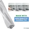 Kable Kontrol PVC Open Slot Wire Duct, 2" W x 4" H x 6.5' L, Gray, 1 PC PFOS2X4S - alternate 2
